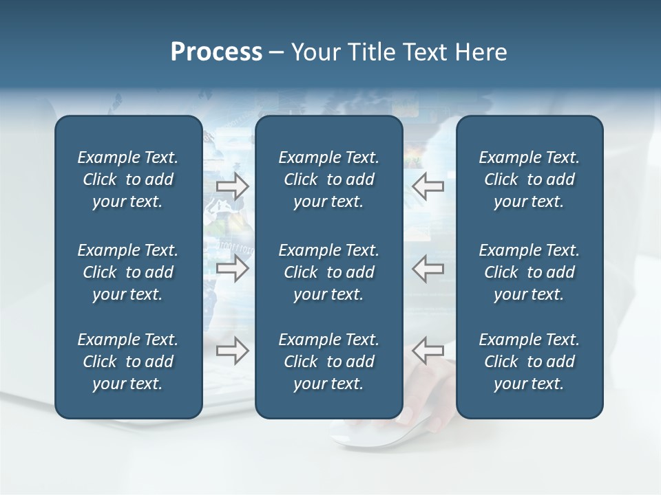 Button Laptop People PowerPoint Template