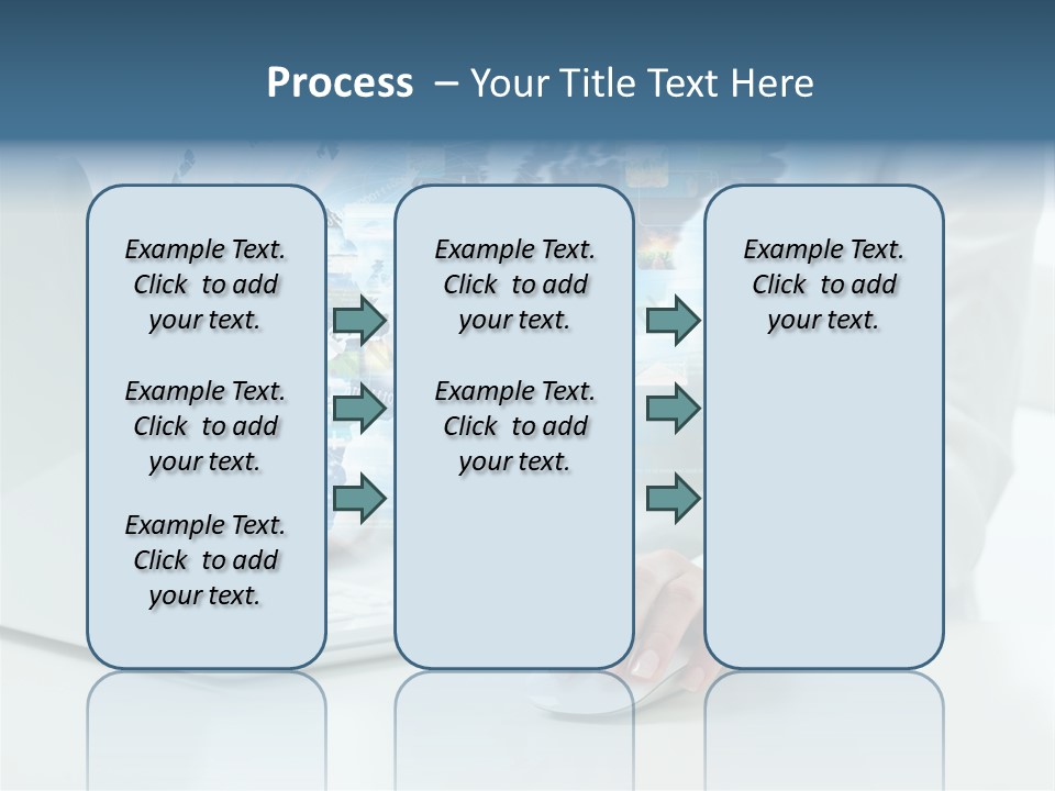 Button Laptop People PowerPoint Template
