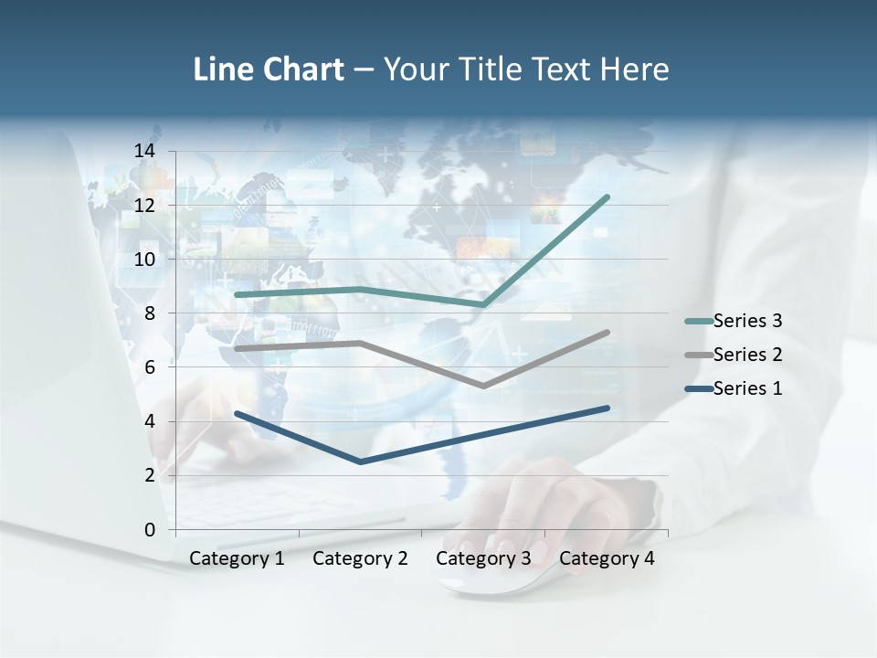 Button Laptop People PowerPoint Template