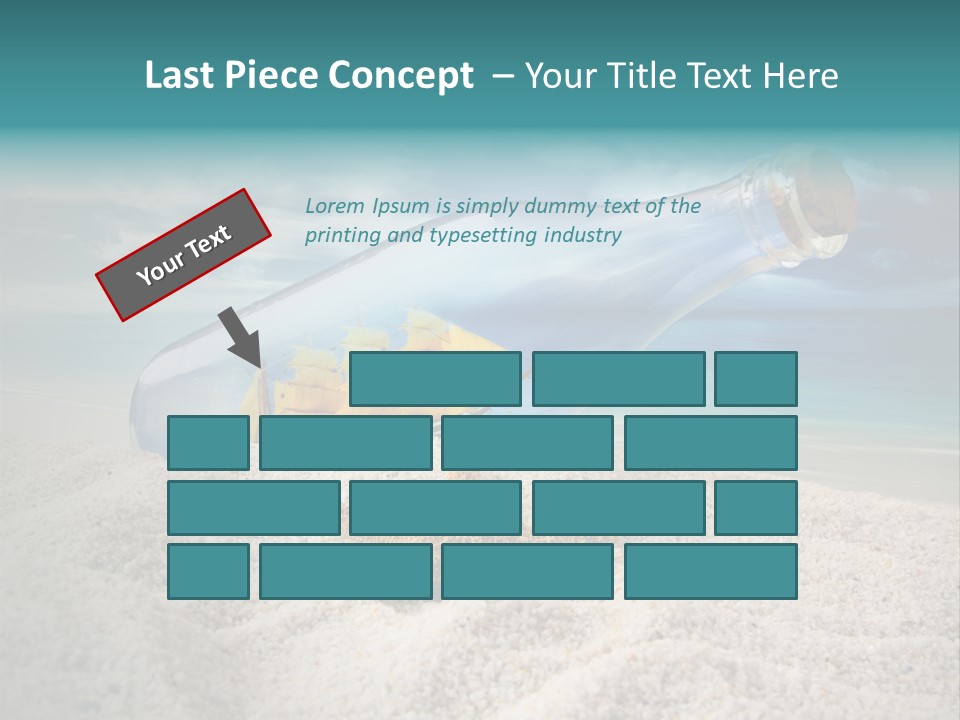 Souvenir Paradise Luck PowerPoint Template