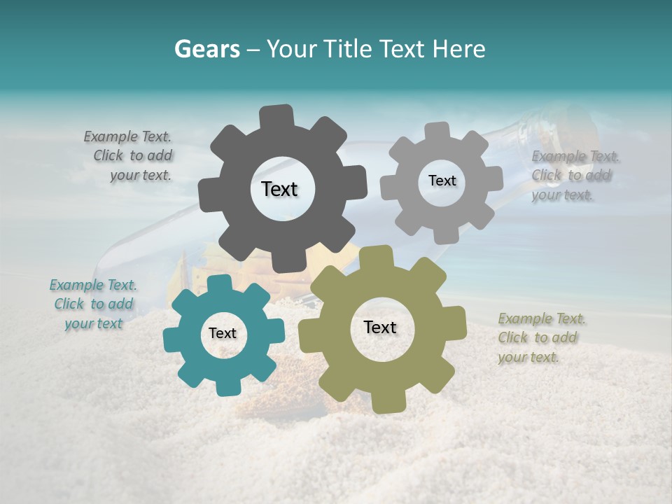 Souvenir Paradise Luck PowerPoint Template