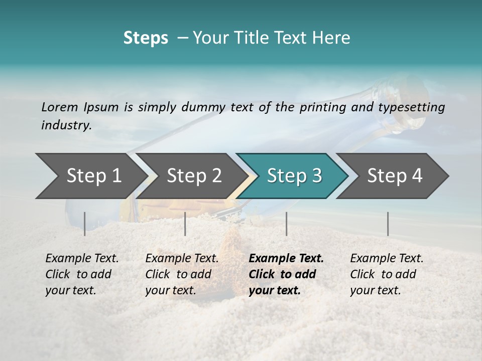 Souvenir Paradise Luck PowerPoint Template