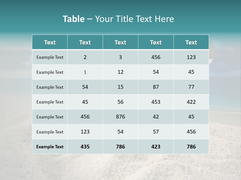 Souvenir Paradise Luck PowerPoint Template