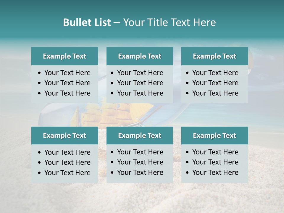 Souvenir Paradise Luck PowerPoint Template