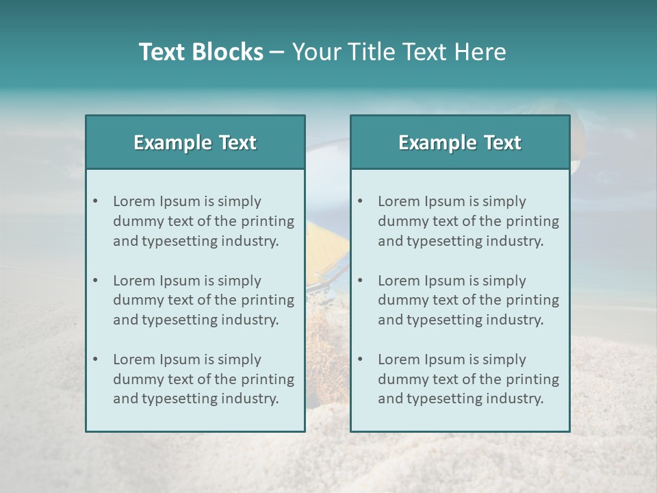 Souvenir Paradise Luck PowerPoint Template