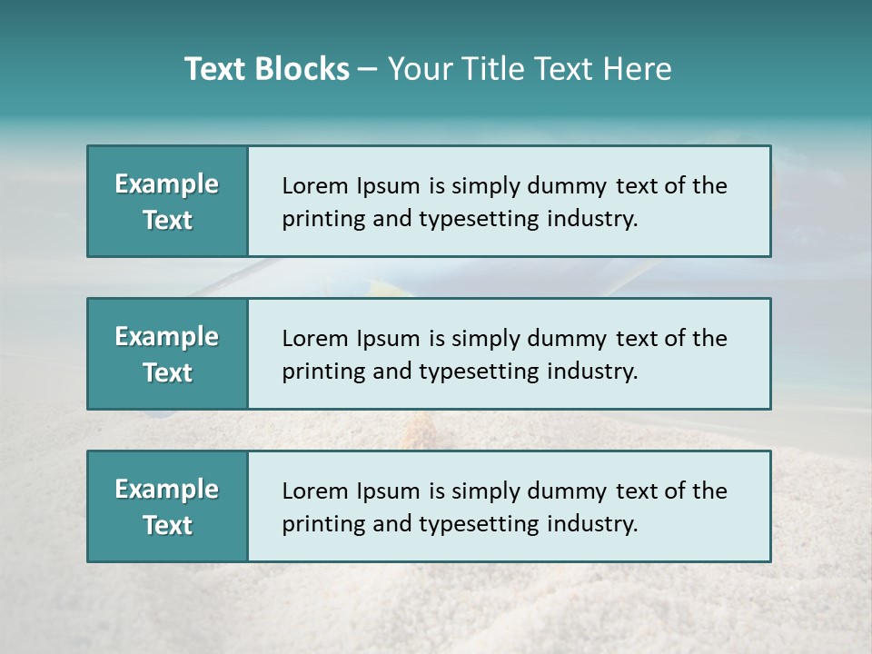 Souvenir Paradise Luck PowerPoint Template