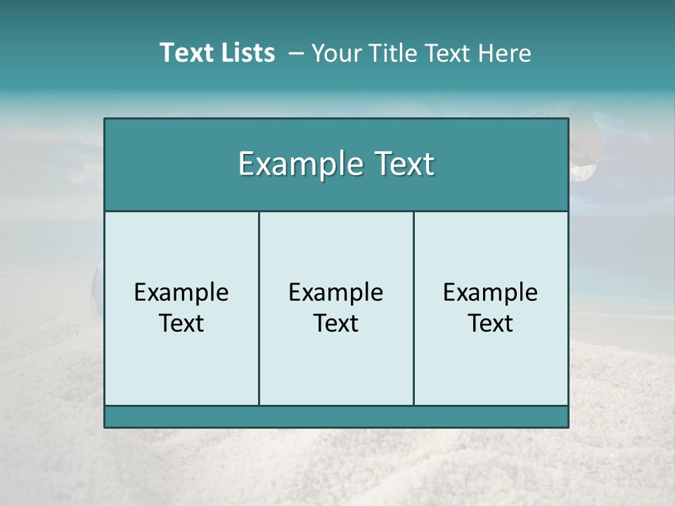 Souvenir Paradise Luck PowerPoint Template