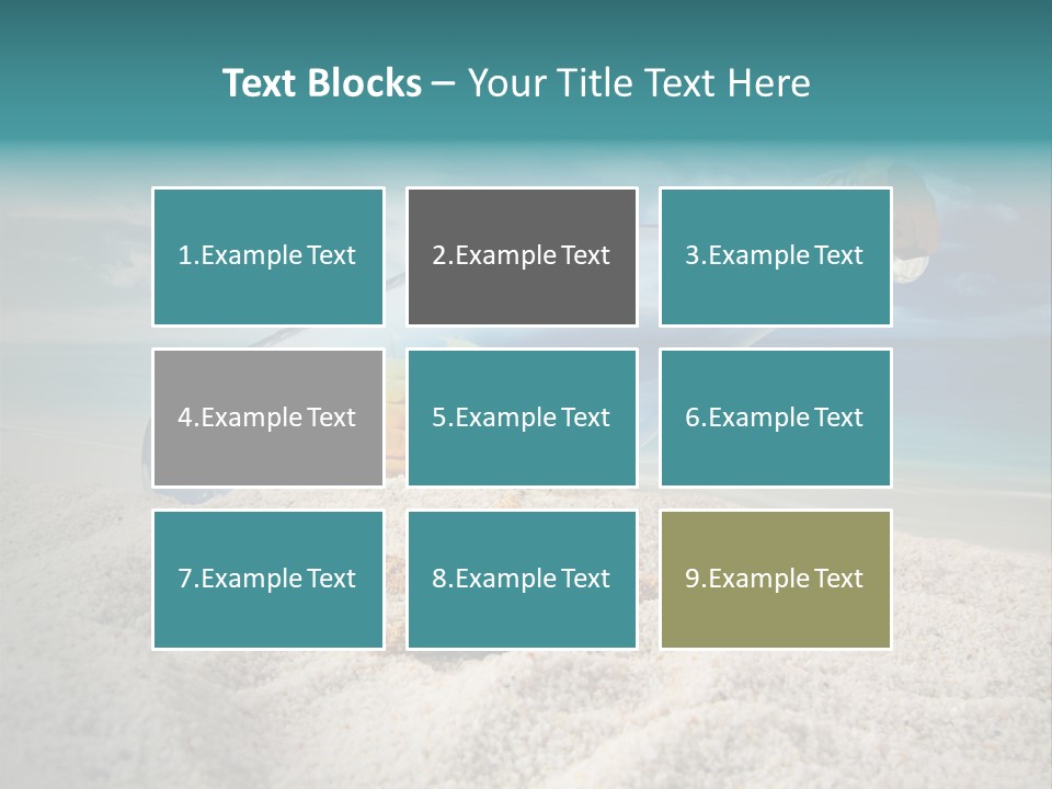 Souvenir Paradise Luck PowerPoint Template