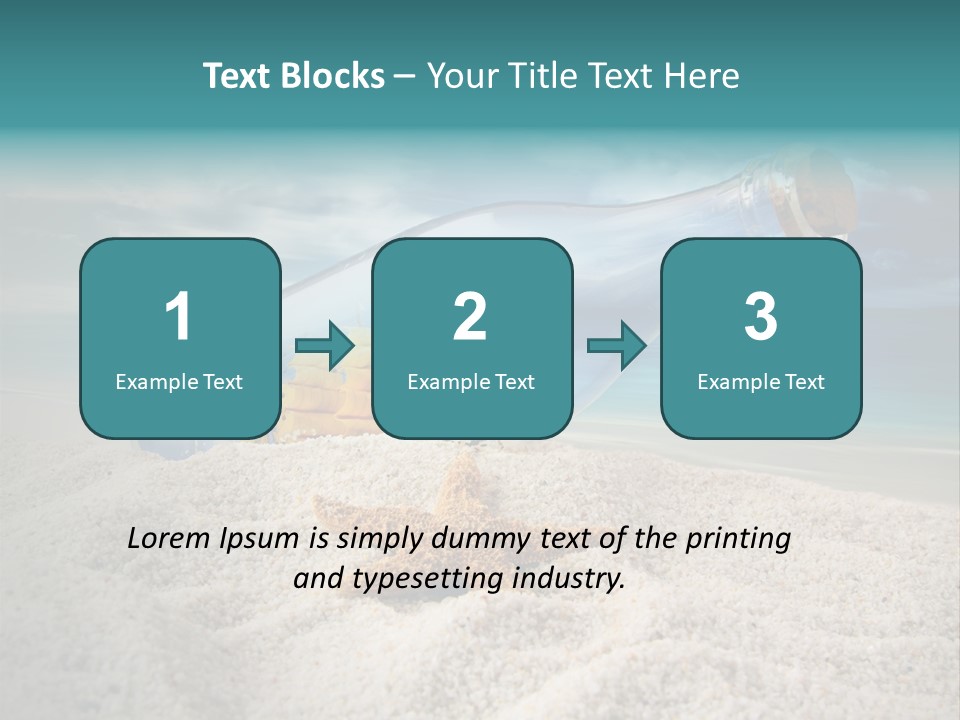 Souvenir Paradise Luck PowerPoint Template