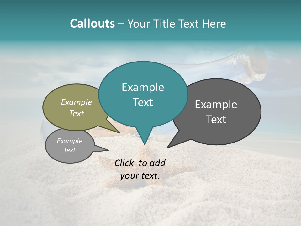 Souvenir Paradise Luck PowerPoint Template