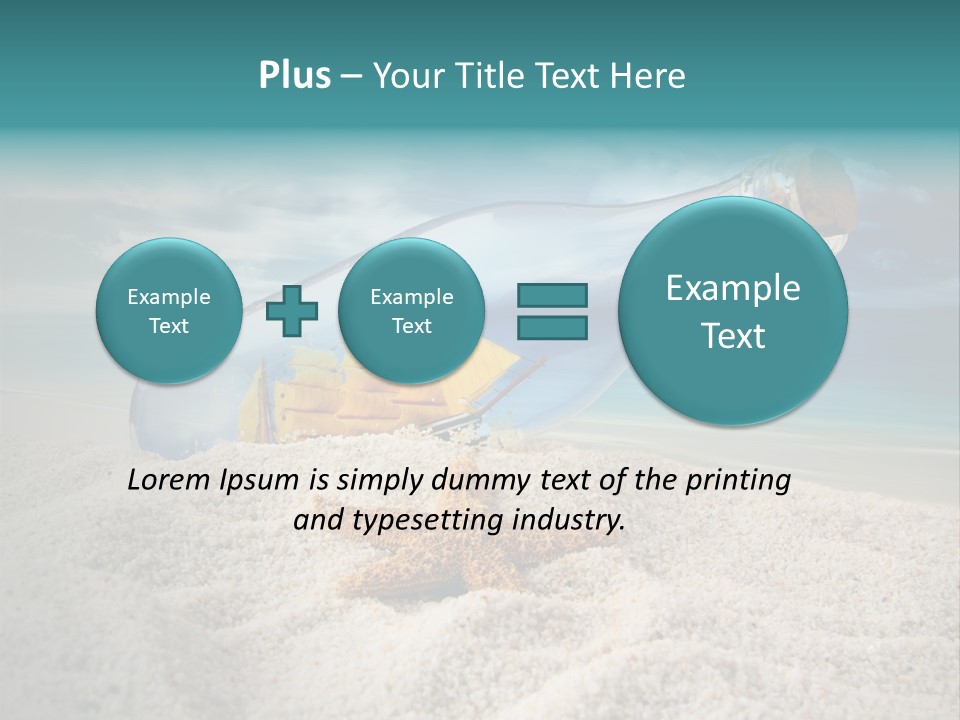 Souvenir Paradise Luck PowerPoint Template