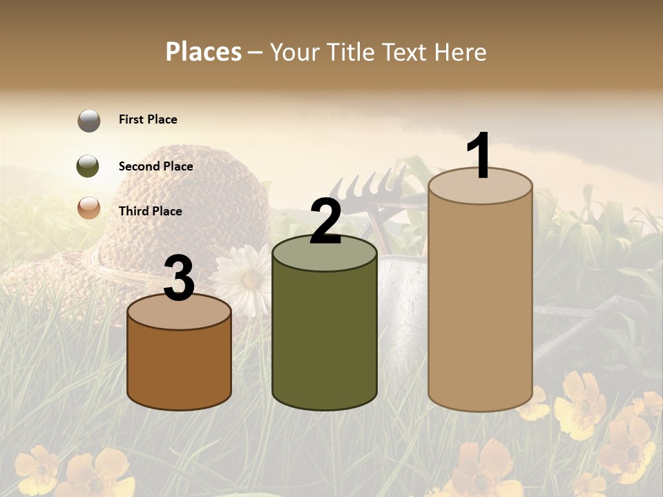 Colorful Summertime Plant PowerPoint Template