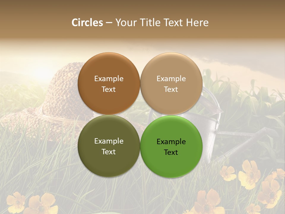 Colorful Summertime Plant PowerPoint Template