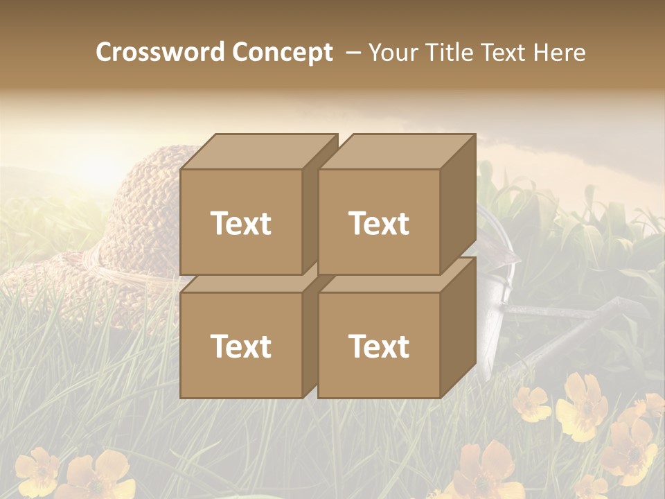 Colorful Summertime Plant PowerPoint Template