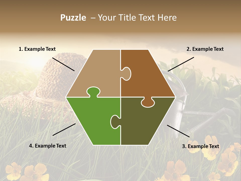 Colorful Summertime Plant PowerPoint Template