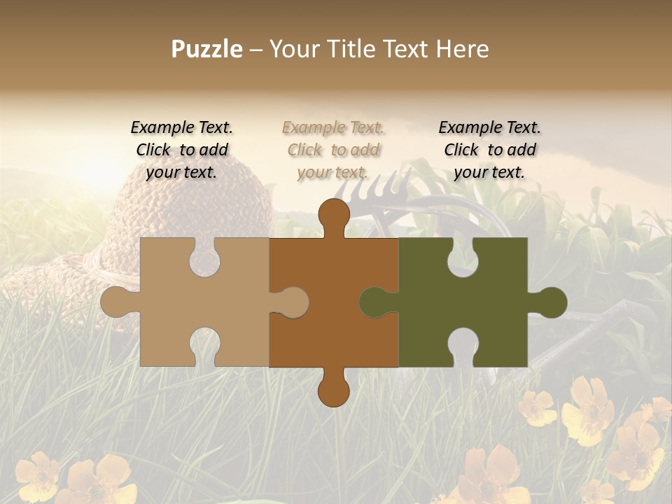 Colorful Summertime Plant PowerPoint Template