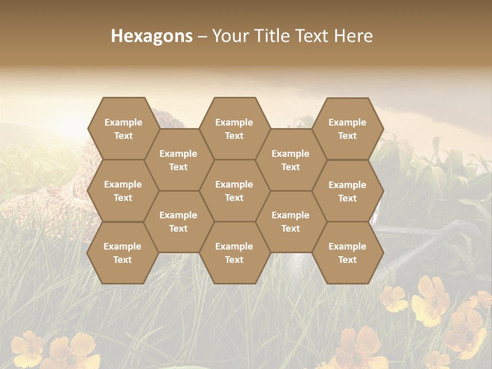 Colorful Summertime Plant PowerPoint Template