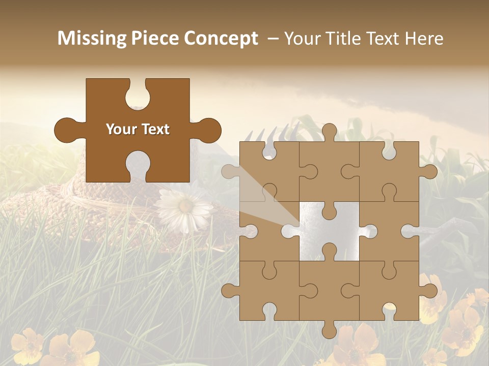 Colorful Summertime Plant PowerPoint Template