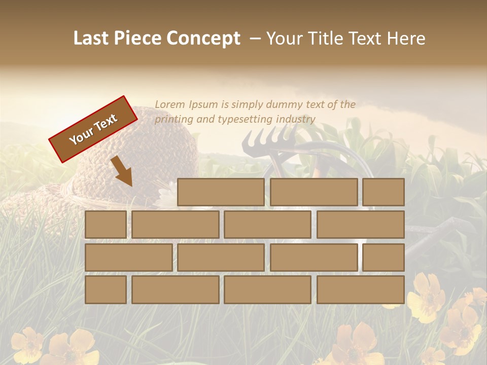 Colorful Summertime Plant PowerPoint Template