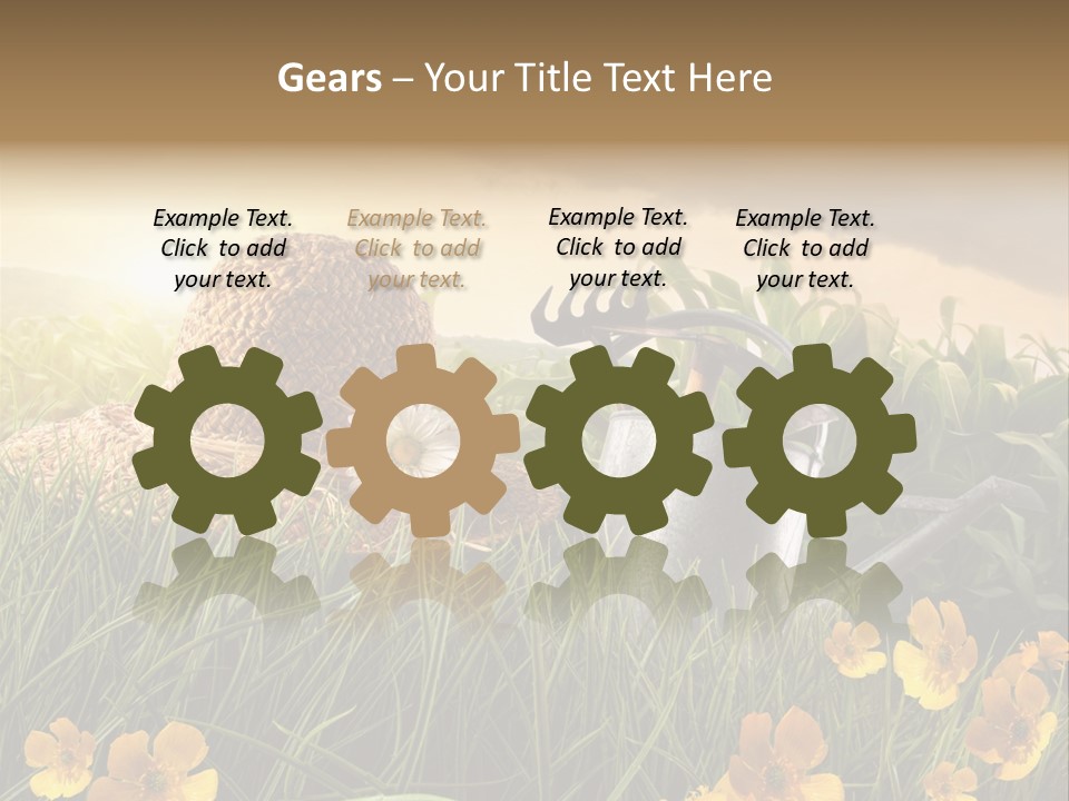 Colorful Summertime Plant PowerPoint Template