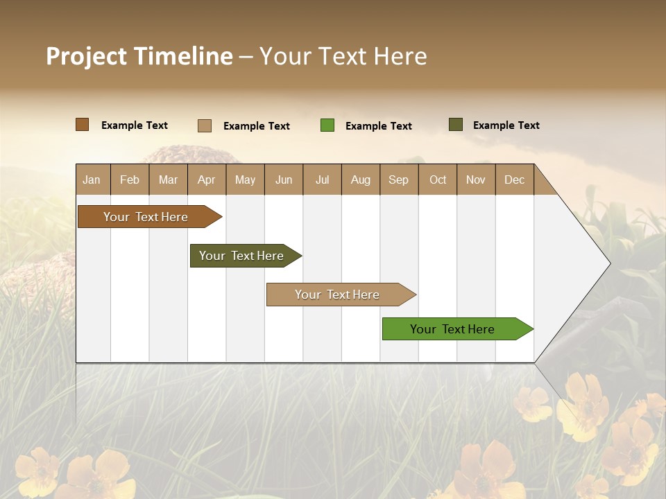 Colorful Summertime Plant PowerPoint Template