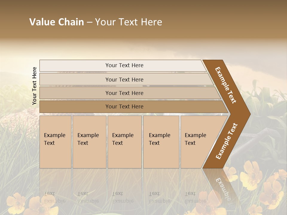 Colorful Summertime Plant PowerPoint Template