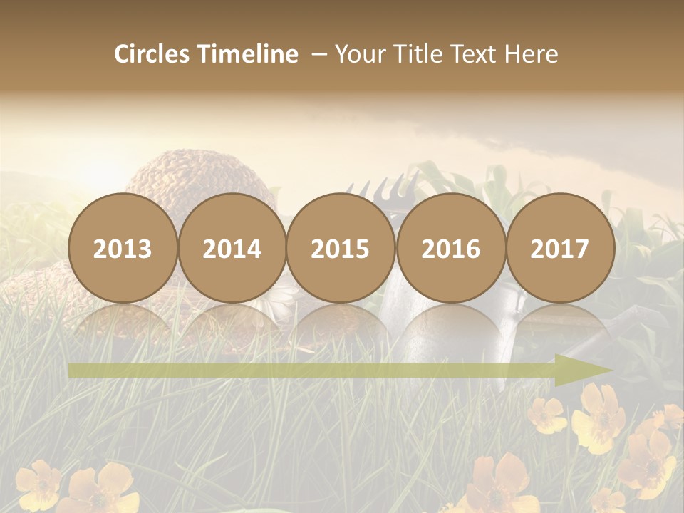 Colorful Summertime Plant PowerPoint Template