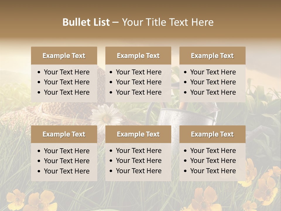 Colorful Summertime Plant PowerPoint Template