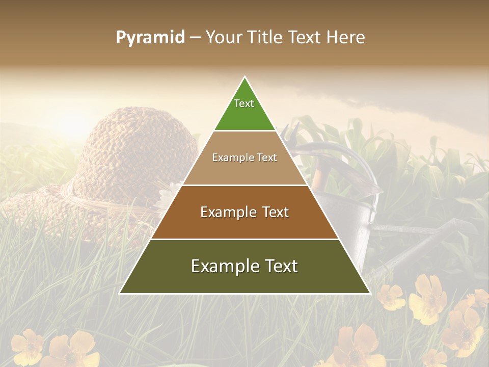 Colorful Summertime Plant PowerPoint Template