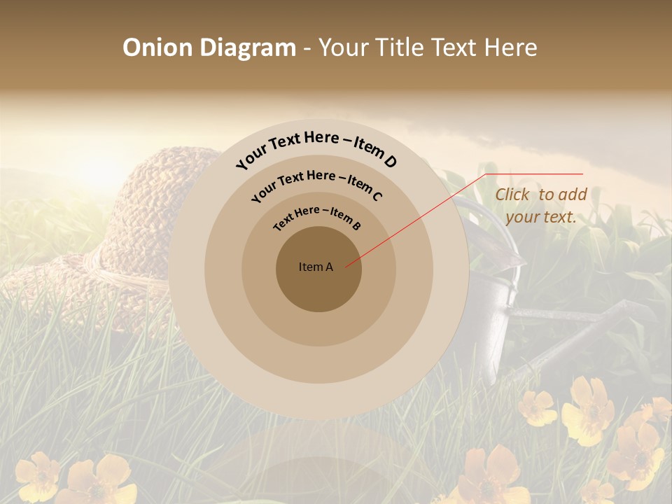 Colorful Summertime Plant PowerPoint Template