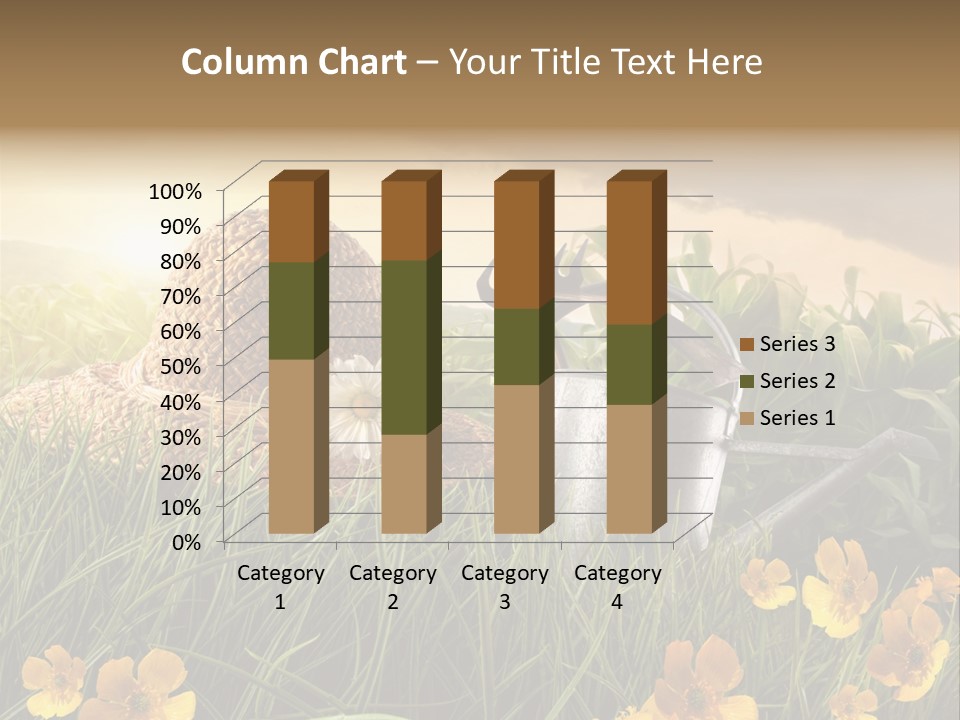 Colorful Summertime Plant PowerPoint Template