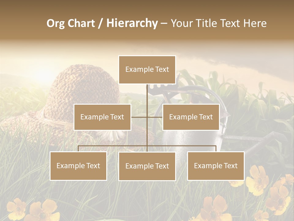 Colorful Summertime Plant PowerPoint Template