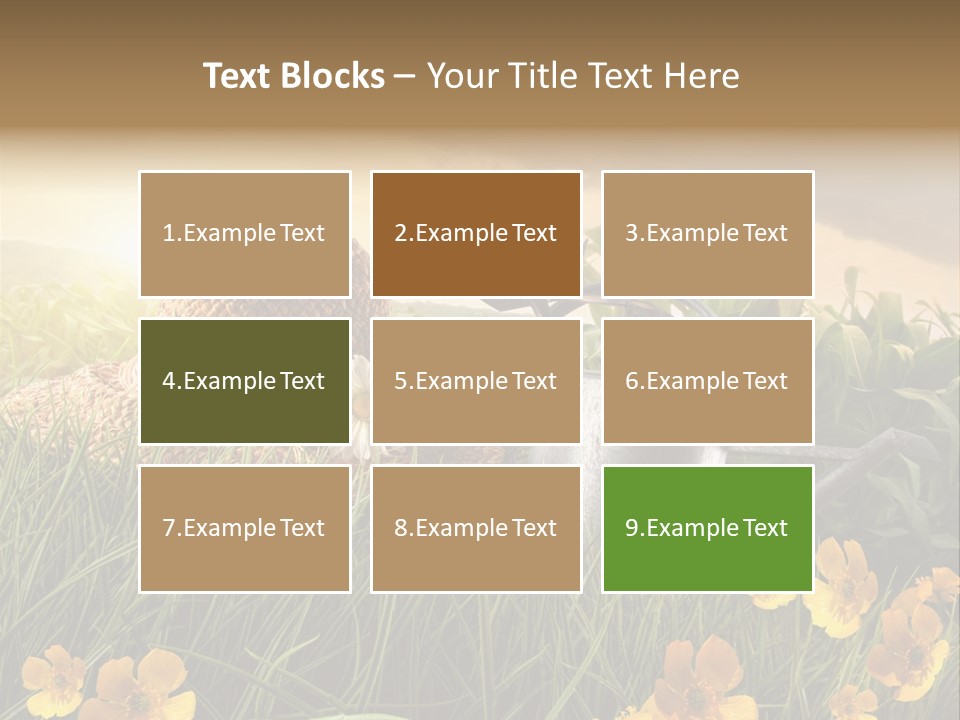 Colorful Summertime Plant PowerPoint Template