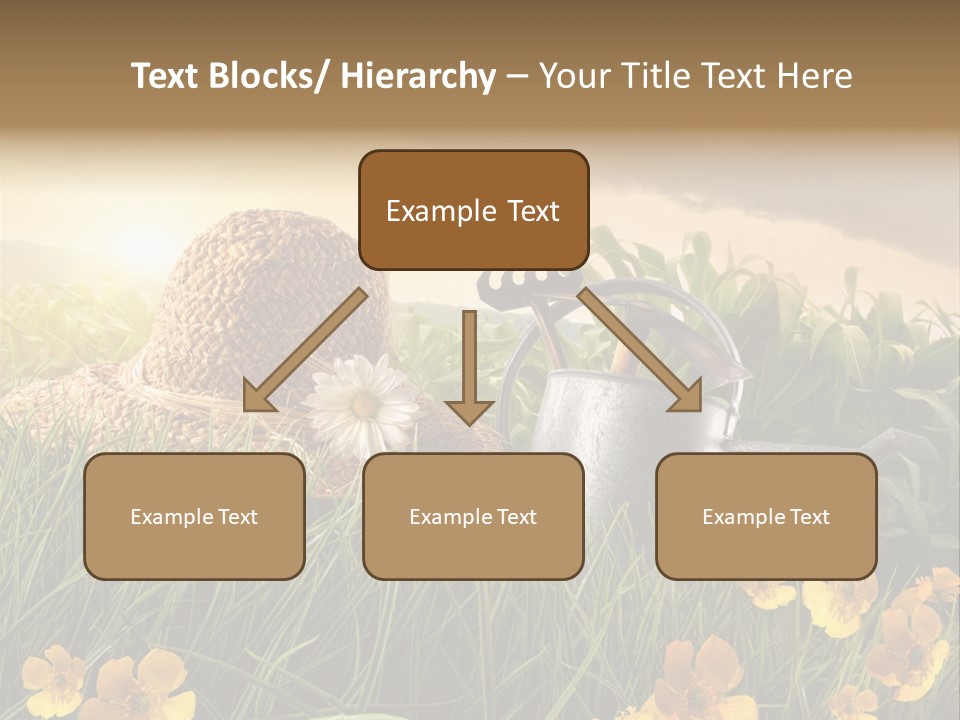 Colorful Summertime Plant PowerPoint Template