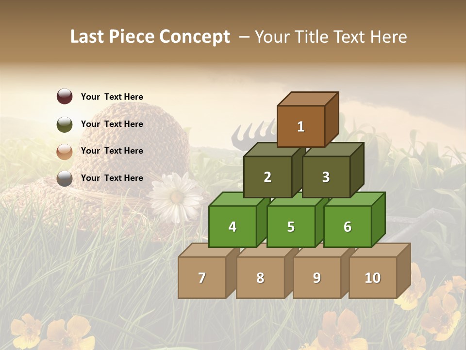 Colorful Summertime Plant PowerPoint Template