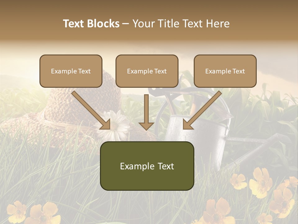 Colorful Summertime Plant PowerPoint Template