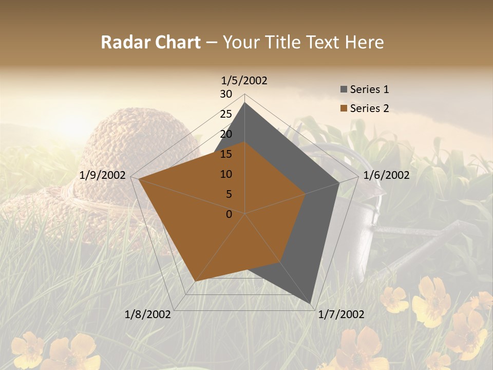 Colorful Summertime Plant PowerPoint Template