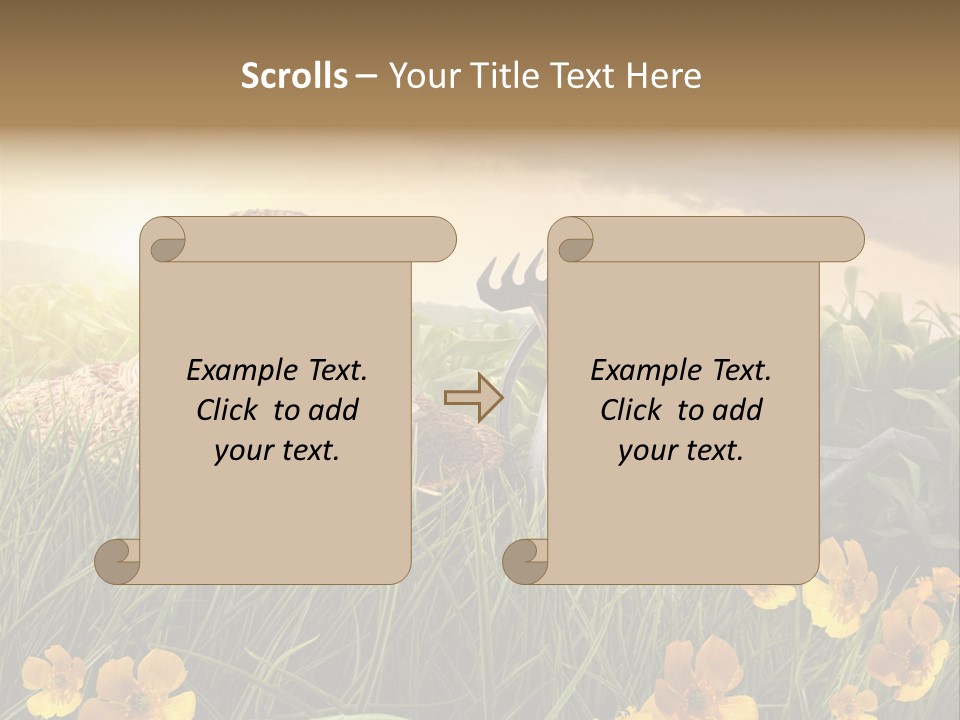 Colorful Summertime Plant PowerPoint Template