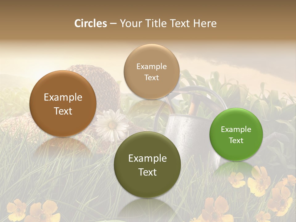 Colorful Summertime Plant PowerPoint Template