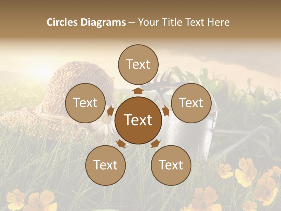 Colorful Summertime Plant PowerPoint Template