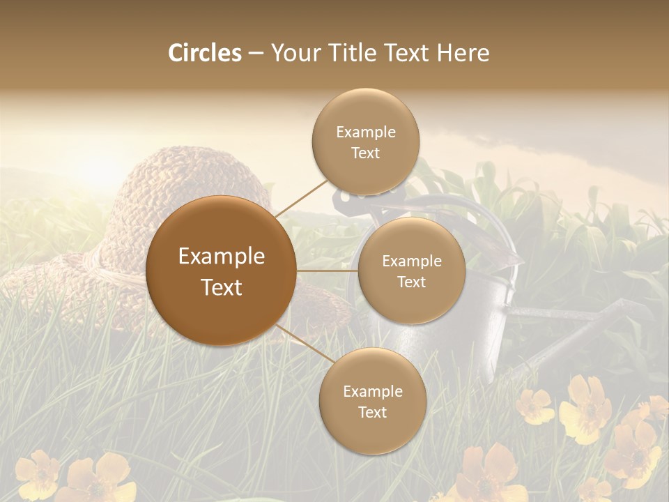 Colorful Summertime Plant PowerPoint Template