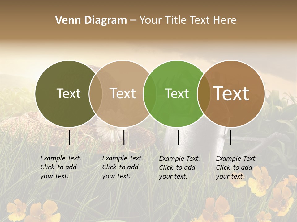 Colorful Summertime Plant PowerPoint Template