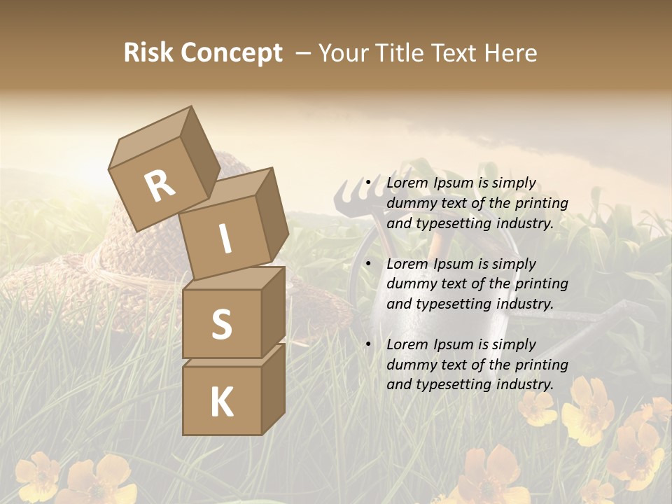 Colorful Summertime Plant PowerPoint Template