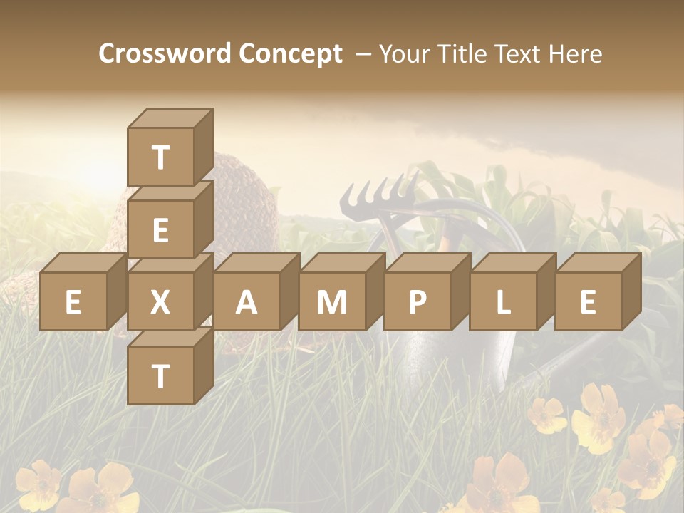 Colorful Summertime Plant PowerPoint Template