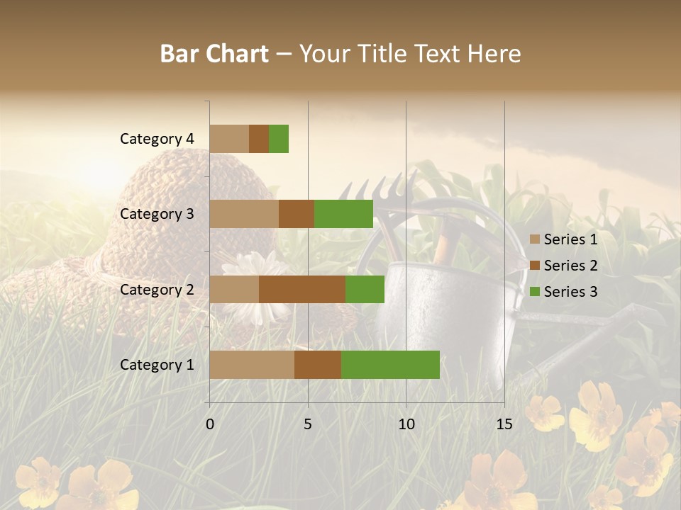 Colorful Summertime Plant PowerPoint Template