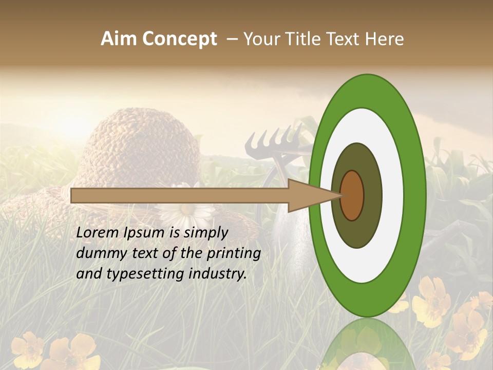 Colorful Summertime Plant PowerPoint Template