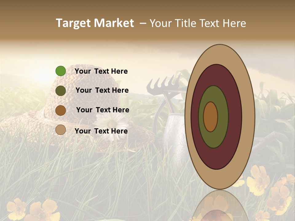 Colorful Summertime Plant PowerPoint Template