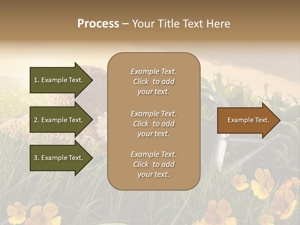Colorful Summertime Plant PowerPoint Template