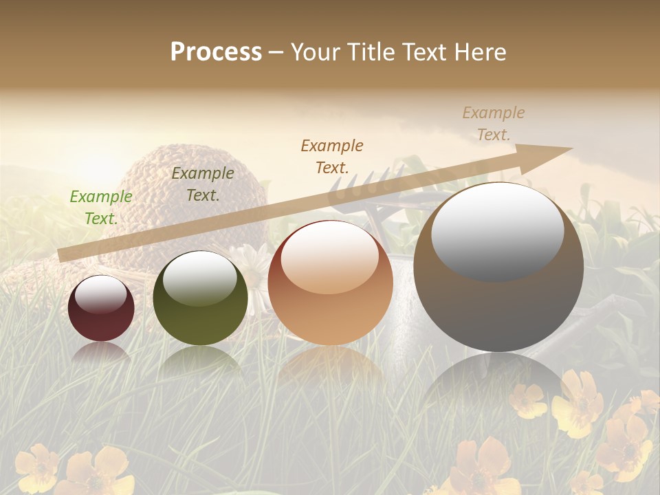 Colorful Summertime Plant PowerPoint Template