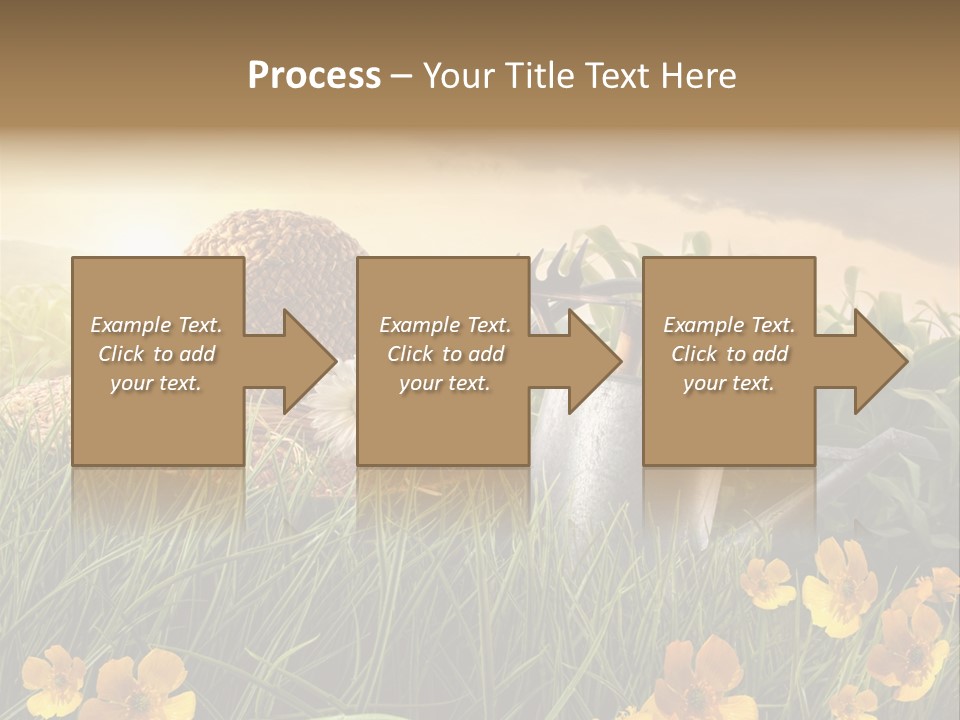 Colorful Summertime Plant PowerPoint Template